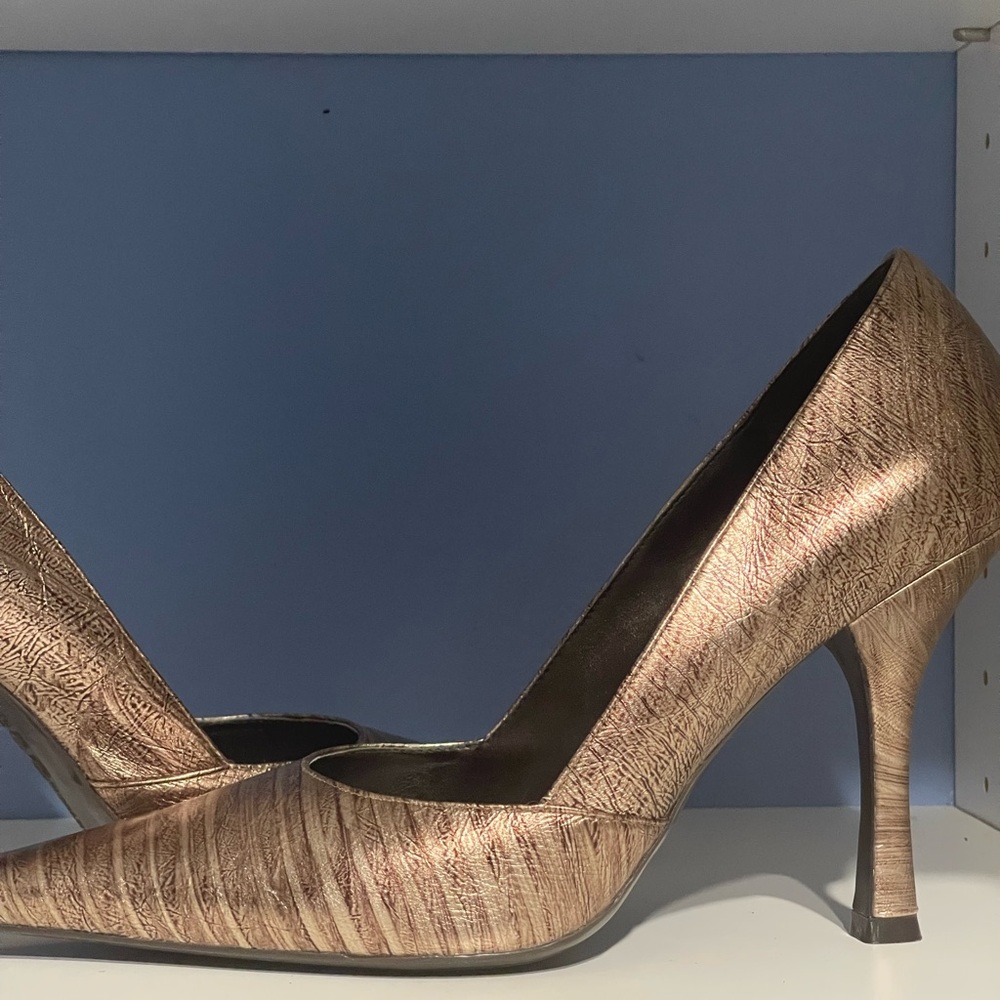 Bcbgeneration Brown Metallic Heels - image 5